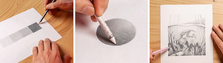Artistic Illustration Techniques with Graphite Pencils