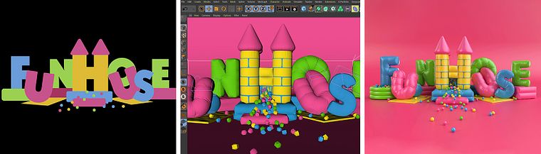 3D Typography: Playing with Color and Volume