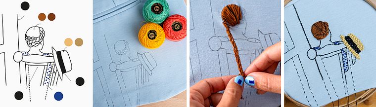 Hair Embroidery Stitching Techniques