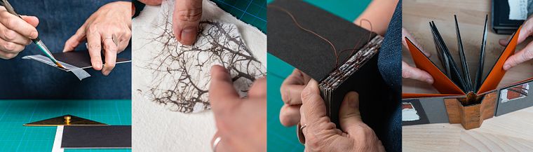 Binde dein grafisches Werk ohne zu falzen ein