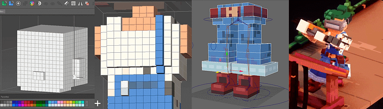 Pengantar Seni Voxel untuk Desain Karakter