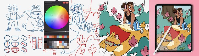Creating Characters for Children's Stories with Procreate