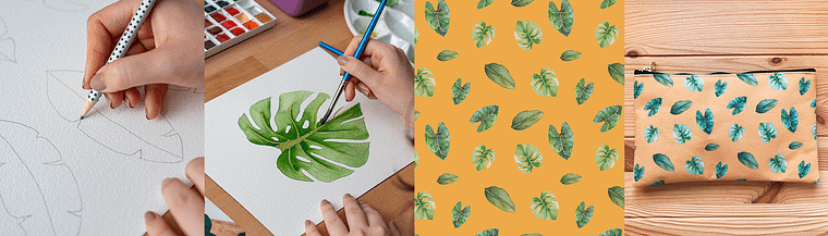 Botanical Watercolor for Patterns