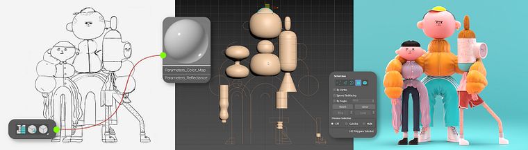 Personagens 3D criativos com 3ds Max