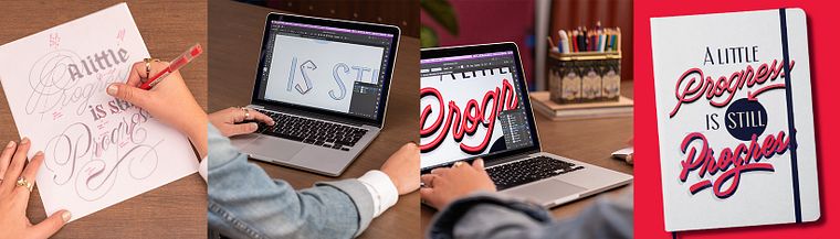Vectorized Lettering: From Sketch to Screen