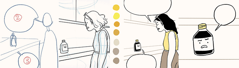 Digital Comic Illustration for Social Media
