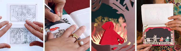 Tecniche di papercut per raccontare storie