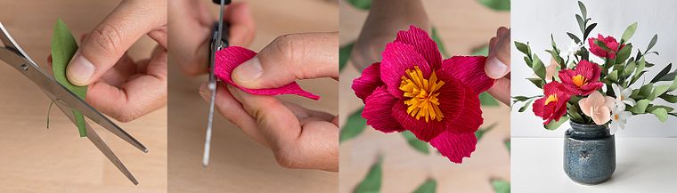 Techniken zur Schöpfung von Papierblumen