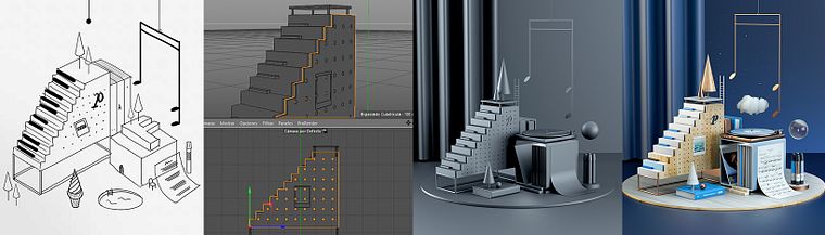 Creating 3D Compositions in Cinema 4D