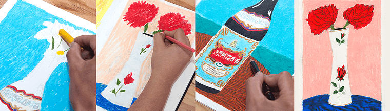 Creative Drawing with Oil Pastels