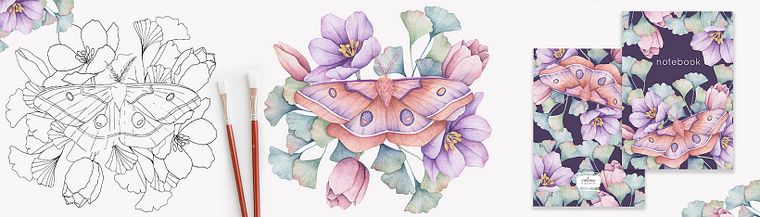 Disegno e composizione naturalistica ad acquerello