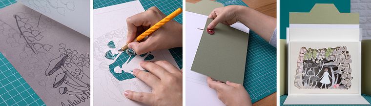 Paper Cutting: Create Paper Scenes with Depth