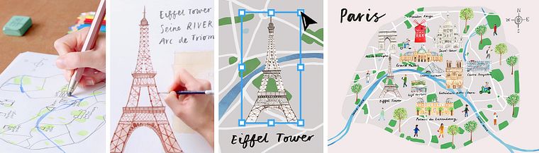 Illustrated Map Creation: Reflecting a City's Essence