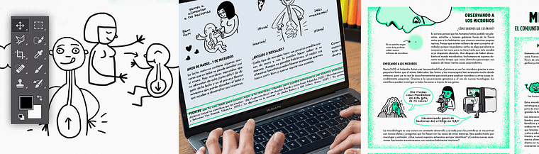 Illustration von Infografiken für Kinder und Jugendliche 