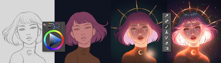 Éclairage et couleur pour portraits numériques sur Photoshop