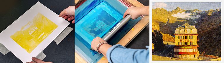 Four-color Photographic Screen Printing 