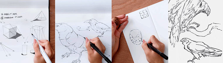 Sketching diário para inspiração criativa