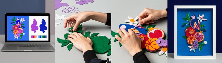Ilustración con fieltro