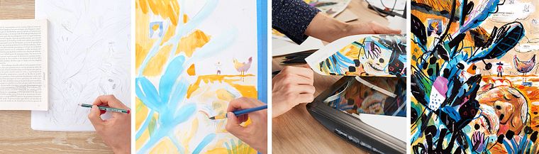 Experimentación gráfica para ilustración artística