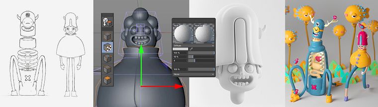 3D Character Design and Illustration