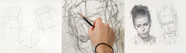 Graphite Drawing Techniques for Planar Portraiture
