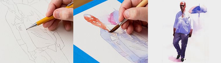 Sketching People with Watercolor
