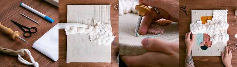 Weaving, Embroidery & Punch Needle: Create a Textile Painting
