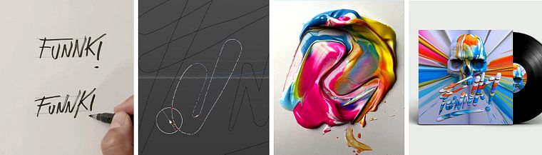 Digital 3D Lettering with Mixed Media