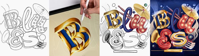 Diseño de letras personalizadas con Procreate