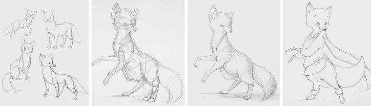 Dynamische Tierillustration für Kindergeschichten