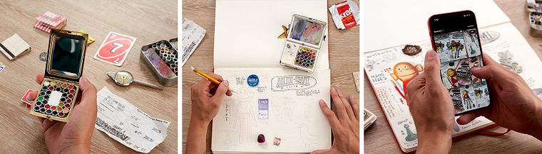 Travel Log Illustration with Mixed Techniques