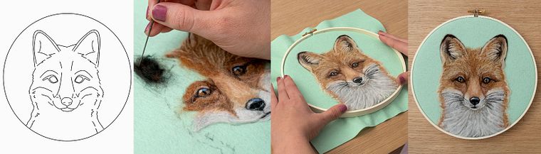 Needle Felting: Paint Portraits with Wool