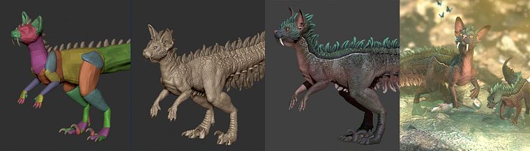 Design de criaturas 3D com ZBrush e Photoshop