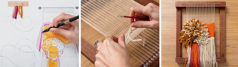 Decorative Frame Loom Tapestry: Explore Volume and Texture