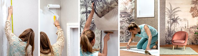 Wallpaperapplicaties om ruimtes te ontwerpen 