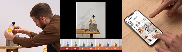 Inspirierender visueller Content für Instagram