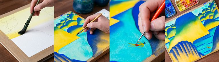 Techniques d’aquarelle moderne : couleur, onirisme et émotions