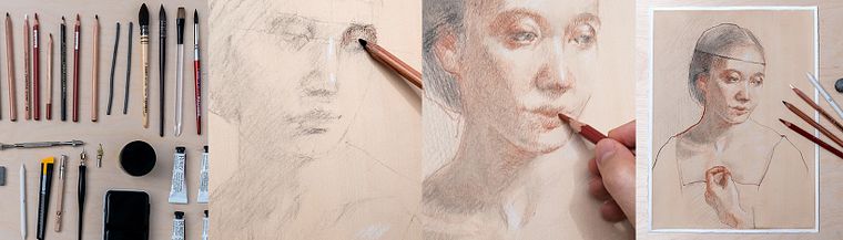 Retrato clássico: o método de desenho da renascença