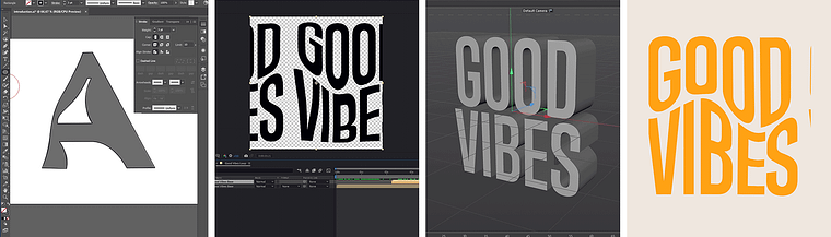Animation von typografischen Logos