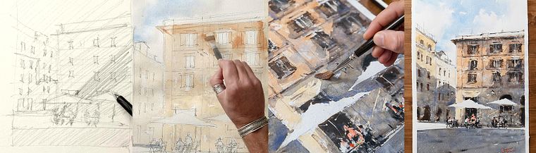 Modern Techniques for Watercolor Cityscapes
