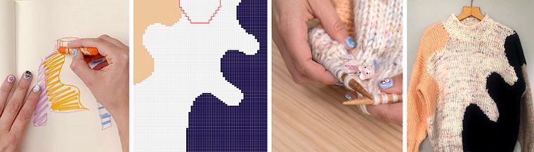 Pullover mit der Intarsientechnik stricken