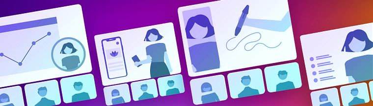 Lavoro da remoto: sessioni creative in videochiamata