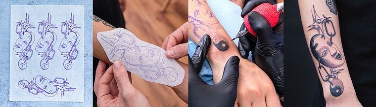 Tätowiertechniken: Schattierung mit Peppershade