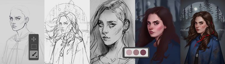 Digital Painting of Characters in Photoshop