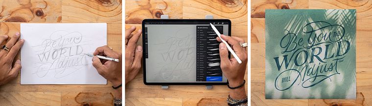 Lettering digitale dal tocco analogico