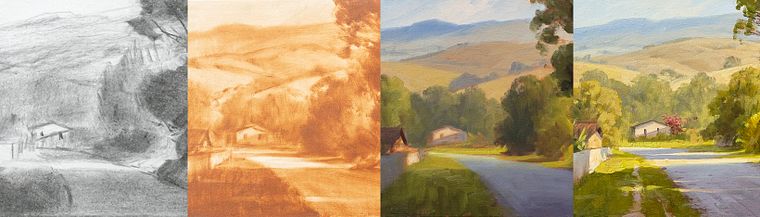 Pintura de paisagem a óleo: explore o poder da luz