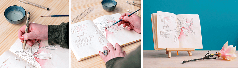 Floral Drawings to Illustrate your Bullet Journal