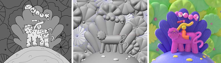 Character and Setting Design with Cinema 4D and Octane