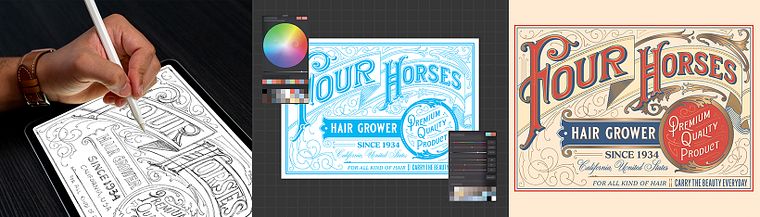 Design and Creation of Victorian-Style Lettering