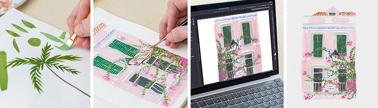 Técnicas de gouache para ilustración
